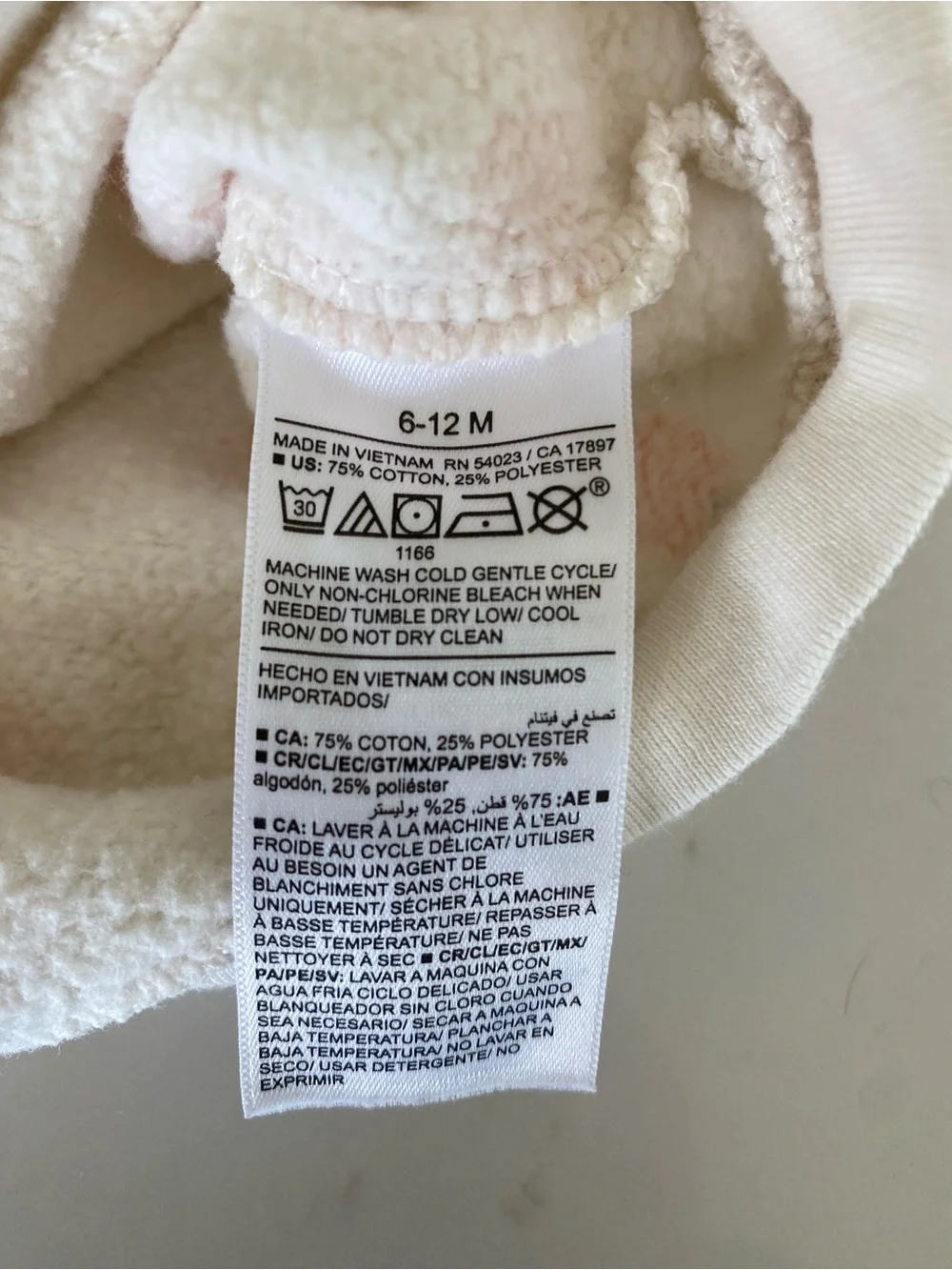 Old Navy White Sweatshirt with Orange Pumpkin Print